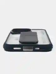 Темно-синий чехол с подставкой на iPhone 13 Pro (Айфон 13 Про)