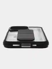 Черный чехол с подставкой на iPhone 13 Pro (Айфон 13 Про)