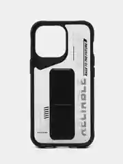 Черный чехол с подставкой на iPhone 13 Pro (Айфон 13 Про)