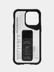 Черный чехол с подставкой на iPhone 13 Pro (Айфон 13 Про)