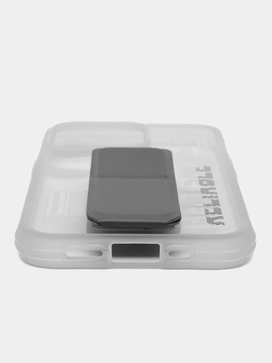 Белый чехол с подставкой на iPhone 13 Pro (Айфон 13 Про)