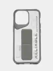 Серый чехол с подставкой на iPhone 13 Pro (Айфон 13 Про)