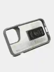 Белый чехол с подставкой на iPhone 13 Pro (Айфон 13 Про)