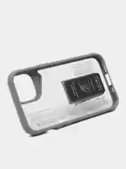 Серый чехол с подставкой на iPhone 14 (Айфон 14)