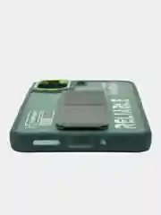Зеленый чехол с подставкой на Xiaomi Redmi 13C и Poco C65 (Сяоми Редми 13Ц и Поко Ц65)