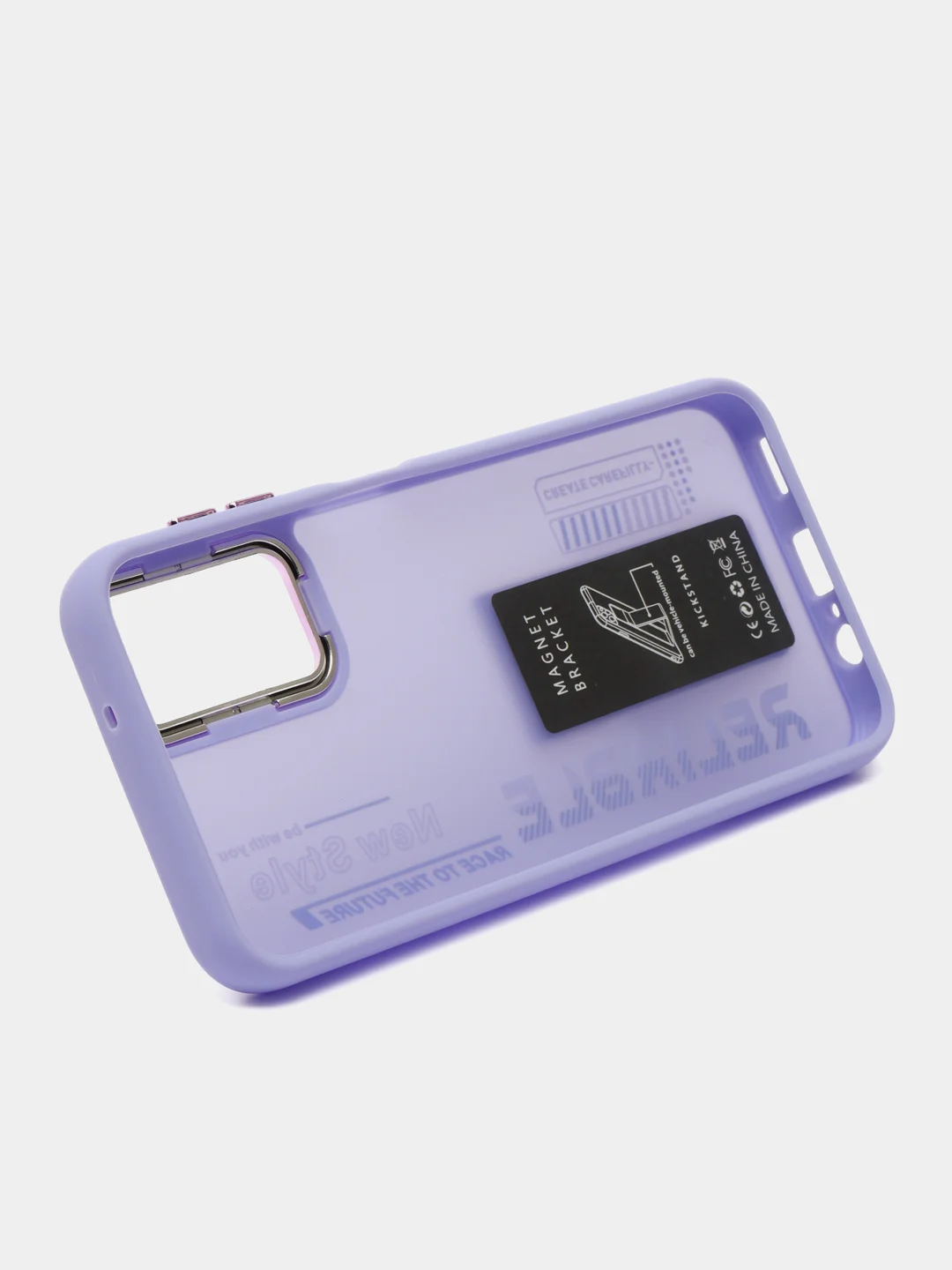 Лавандовый чехол с подставкой на Samsung A14 (Самсунг А14)