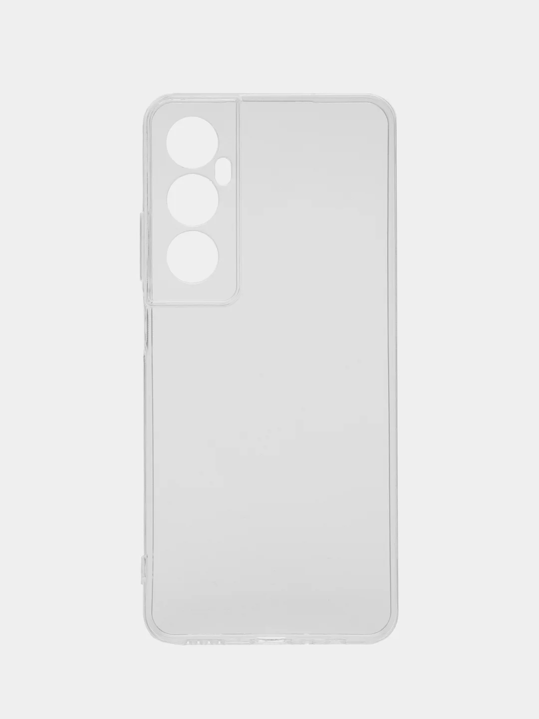 Прозрачный силиконовый чехол на Realme C65 / Реалми С65 прозрачный, с рисунком, защита камеры