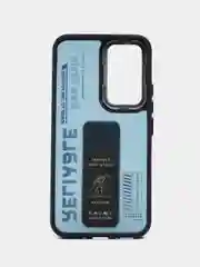 Темно-синий чехол с подставкой на Samsung A54 (Самсунг А54)
