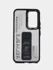 Темно-синий чехол с подставкой на Samsung A54 (Самсунг А54)