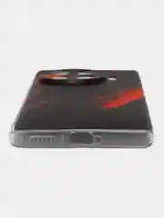 Красный чехол на Tecno Spark 20 Pro Plus / Текно Спарк 20 Про Плюс прозрачный, с рисунком