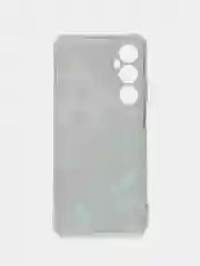 Бирюзовый силиконовый чехол на Realme C65 / Реалми С65 прозрачный, с рисунком, защита камеры