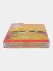 Желтый силиконовый чехол на Realme C65 / Реалми С65 прозрачный, с рисунком, защита камеры