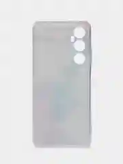 Желтый силиконовый чехол на Realme C65 / Реалми С65 прозрачный, с рисунком, защита камеры