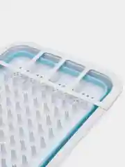Голубой сушилка для посуды складная, пластиковая 36*31*13 см