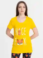 Желтый костюм женский, пижама, футболка и бриджи