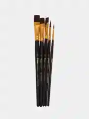 Набор кистей "creative line" синтетика (жесткая) 5 шт. АССОРТИ