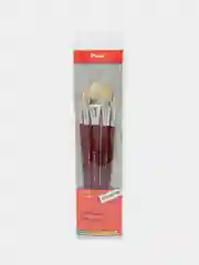 Набор кистей "creative line" кисть щетина 5 шт. Плоскоовальные кисти для рисования