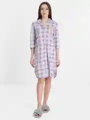 Сиреневый женский халат, туника