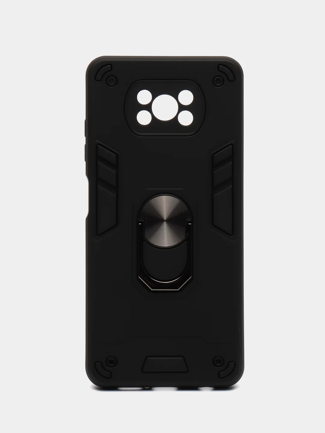 Синий чехол Xiaomi Poco X3 NFS/X3/X3 Pro Proпротивоударный, с металлической подставкой кольцом