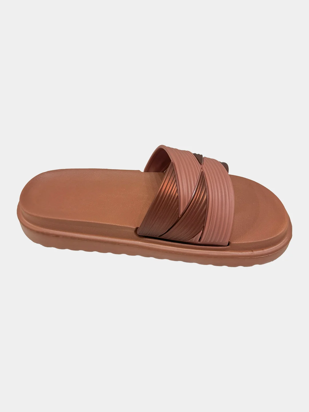 Коричневый сланцы женские, тапочки 35-41