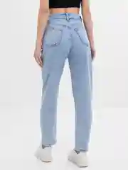 Голубой джинсы женские mom fit с высокой посадкой, голубые и черные МОМ