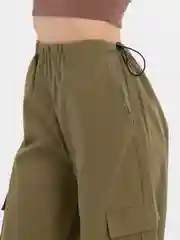 Зеленый брюки карго женские