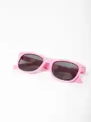 Розовый детские солнечные очки + чехол, гибкие с UV400