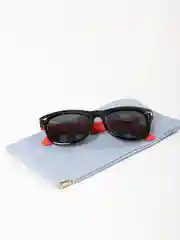 Красный детские солнечные очки + чехол, гибкие с UV400