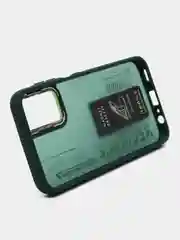 Зеленый чехол с подставкой на Samsung A15 (Самсунг А15)