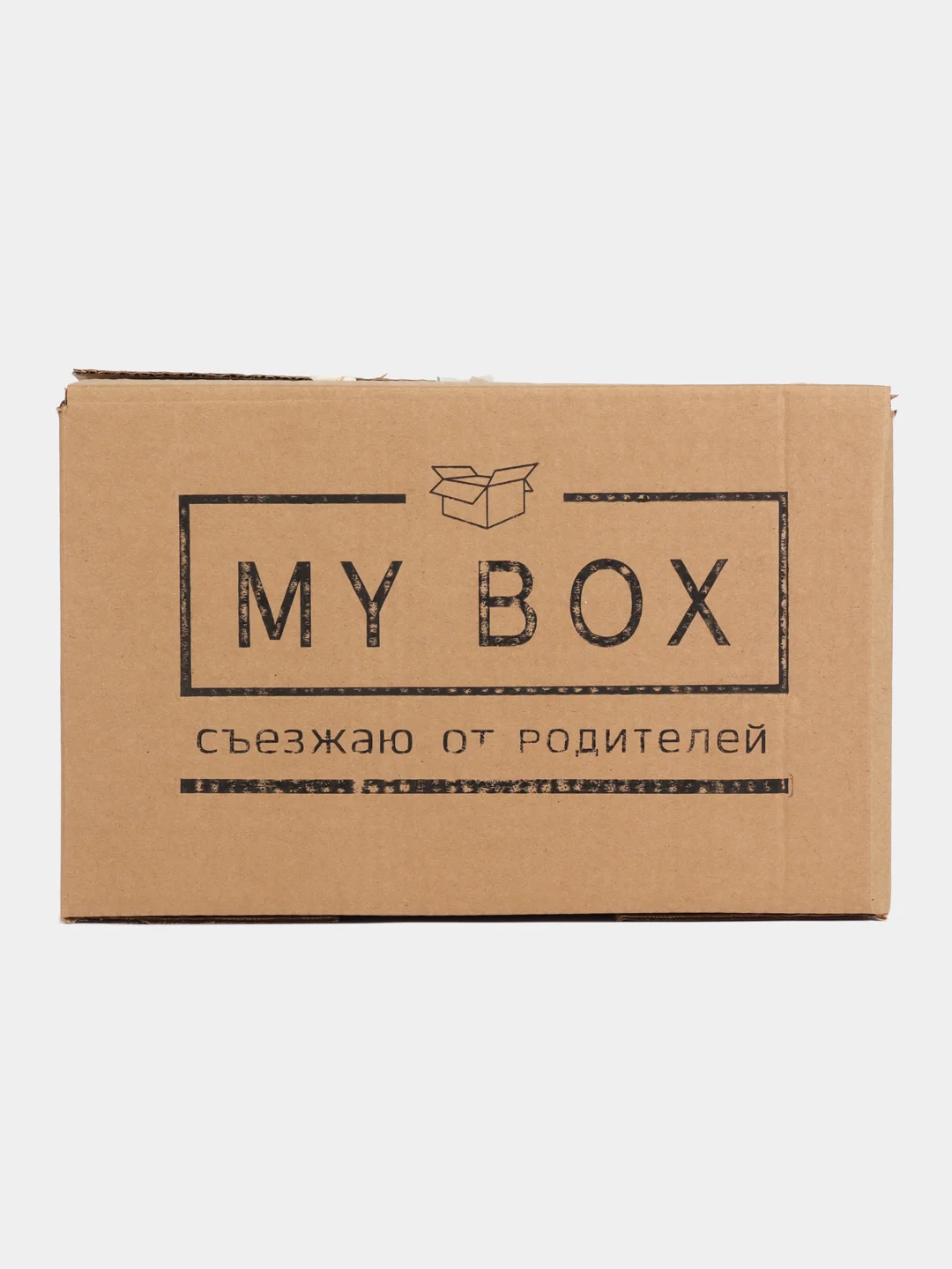 Коробка картонная для переезда и хранения вещей "Съезжаю от родителей", размер 38x25x24см