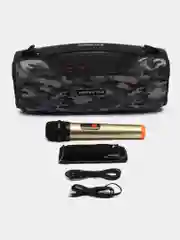 Зелёный хаки портативная Bluetooth колонка HOPESTAR A6Pro - 55W, с микрофоном, TWS, Premium