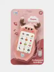 Желтый детский развивающий телефон, музыкальный