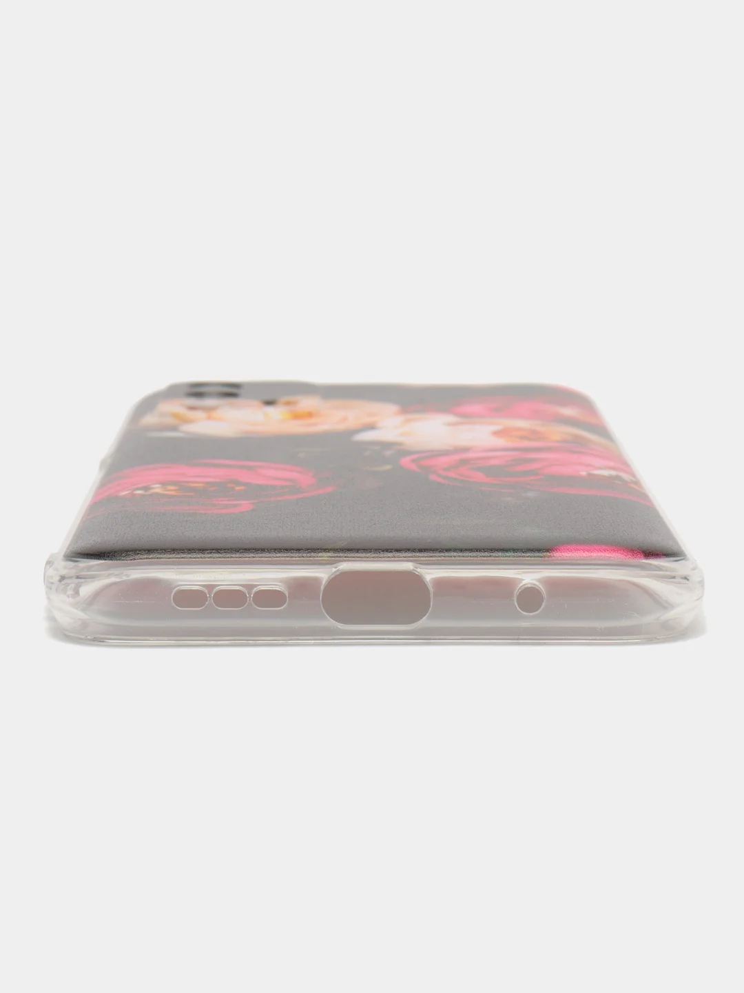 Кораллово-розовый силиконовый чехол на Xiaomi Redmi 9T / Редми 9Т прозрачный, с рисунком, защита камеры