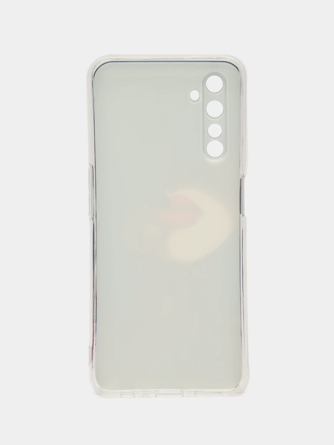 Фиолетовый силиконовый чехол на Realme 6 Pro / Реалми 6 Про прозрачный, с рисунком, защита камеры