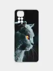 Тёмно-серый чехол на Redmi Note 11 4G Global/11S / Редми Ноут 11 Global/11S прозрачный, с рисунком
