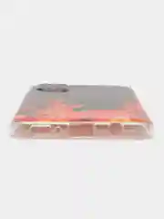Оранжевый чехол на Samsung Galaxy A31 / Самсунг А 31 прозрачный, с рисунком, защита камеры