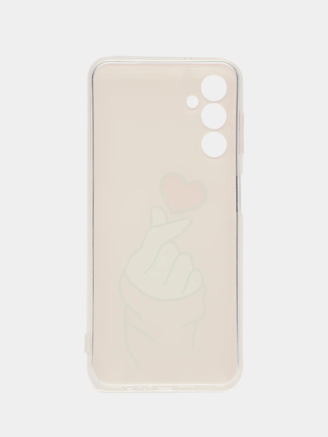 Коралловый чехол на Samsung Galaxy A14 4G / Галакси A14 4G прозрачный, с рисунком, защита камеры