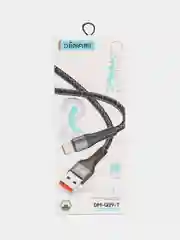 Черный 2 метра нейлоновый зарядный кабель провод для Lightning Micro-USB Type-C