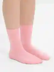 Пастельно-коралловый носки в рубчик