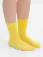 Желтый носки в рубчик