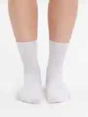 Белый носки в рубчик