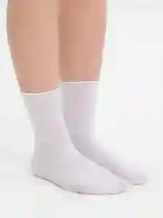 Белый носки в рубчик