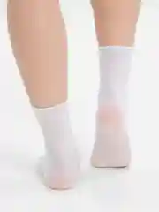 Белый носки в рубчик