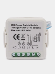 3-канальное реле Zigbee с Алисой