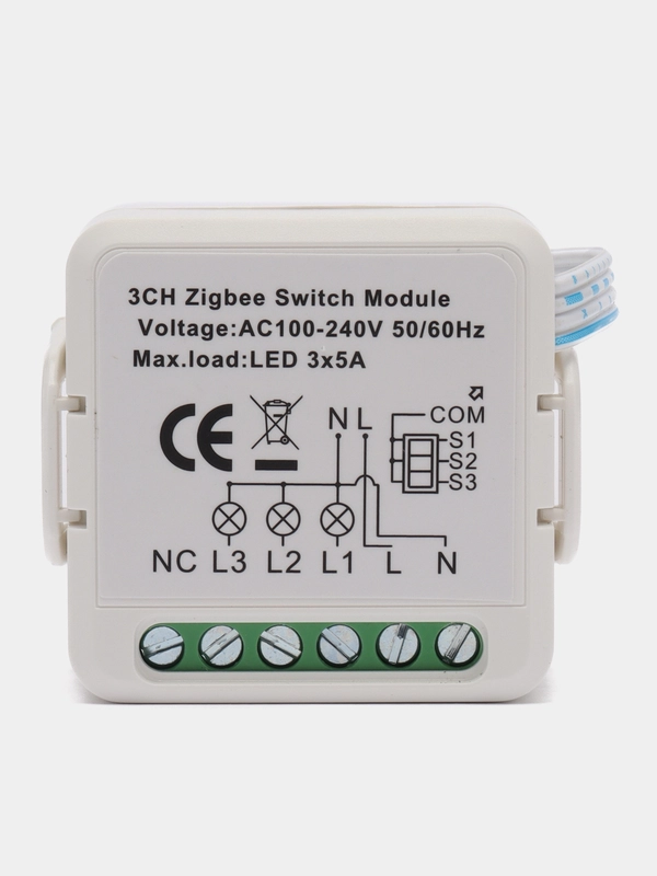 3-канальное реле Zigbee с Алисой