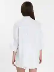 Белый летний женский костюм из муслина