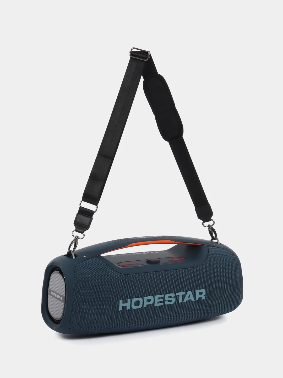 Синий портативная Bluetooth колонка HOPESTAR A60-100W с микрофоном и RGB подсветкой, функция TWS