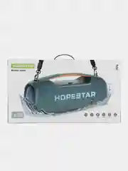 Синий портативная Bluetooth колонка HOPESTAR A60-100W с микрофоном и RGB подсветкой, функция TWS