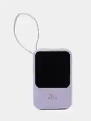 Лавандовый внешний аккумулятор портативный повербанк powerbank 10000 mAh, зарядка на Айфон, Андроид