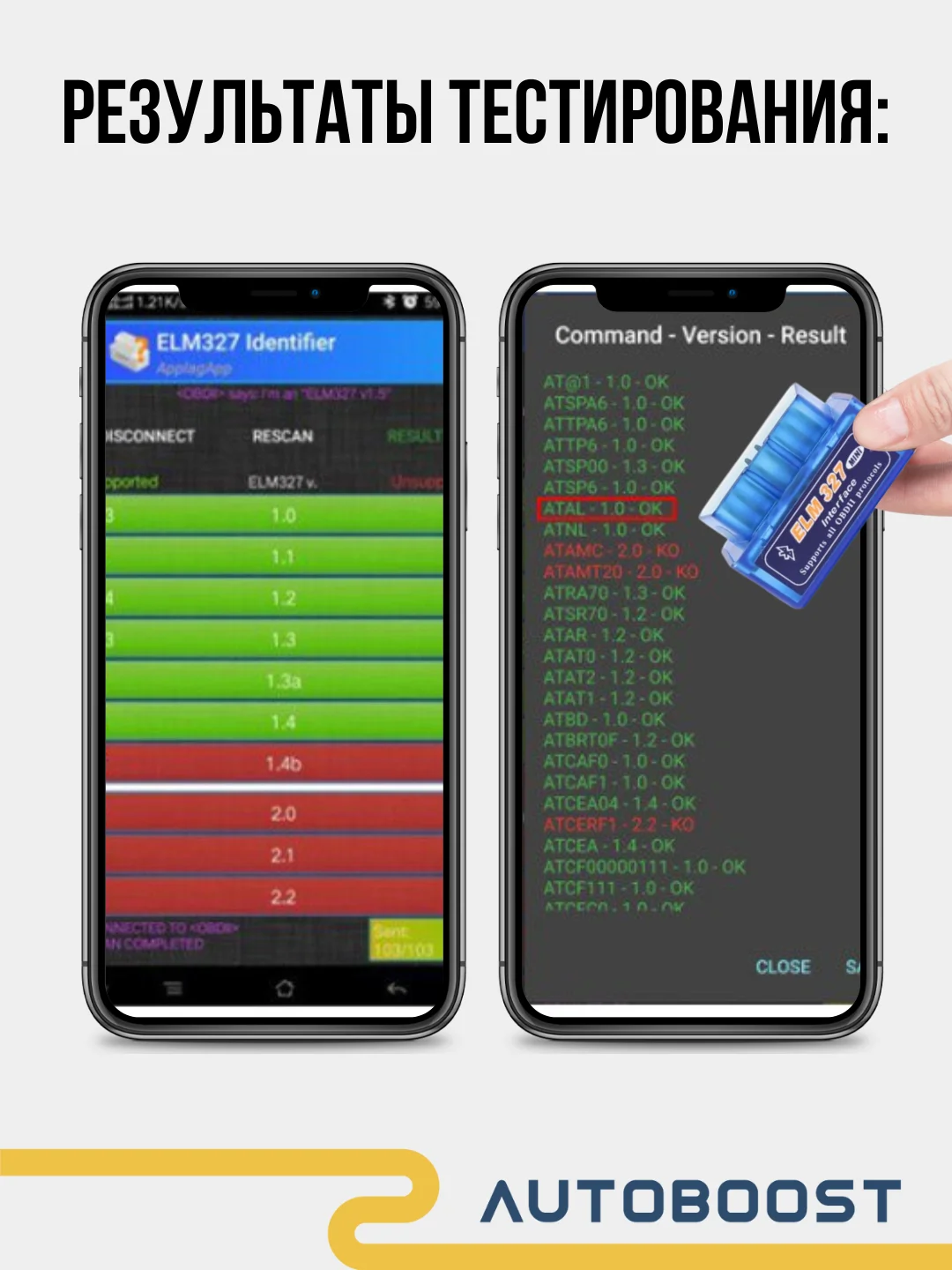 Автосканер ошибок диагностический Bluetooth ELM327 для авто OBD2 V1.5 PIK18F25K80 Android
